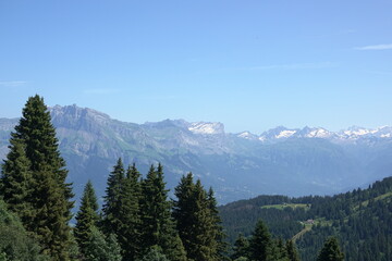 Aussicht bei Le planet bei, La giettaz