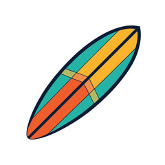  vector illustration of  a surfboard