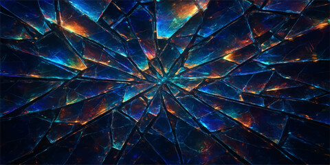 Obraz premium Abstract, colorful fractal flame illustration with a glowing starburst pattern, vibrant motion, and bright fantasy energy for a digital backdrop or design wallpaper