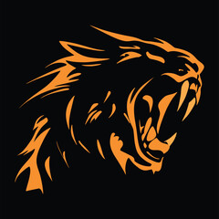 Majestic Lion Head Vector, Fierce Lion Logo, Modern Lion Emblem Design