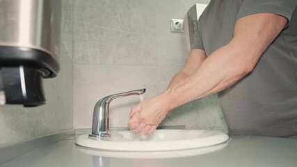 Hand Washing and Efficient Drying Techniques in a Modern Bathroom Setup for Hygiene
