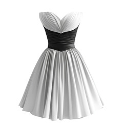 Fototapeta premium wedding dress isolated on white