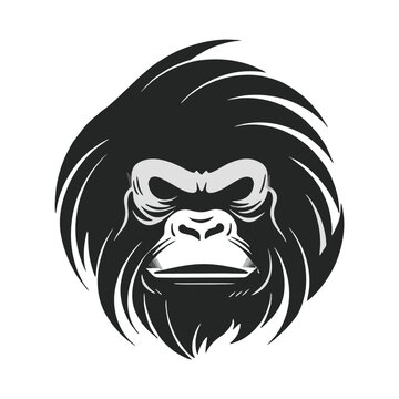 Monkey Illustration Logo