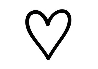 Pixelated heart shape in black and white