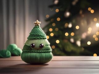 Handmade Wool Christmas Tree &ndash; Cozy Holiday Craft Decoration