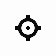 Obraz premium small target icon sign vector