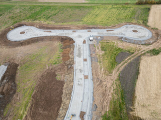 Baustelle für ein neues Industriegebiet