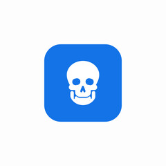 bones skull icon sign vector