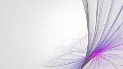 Abstract purple and gray fractal design on white background
