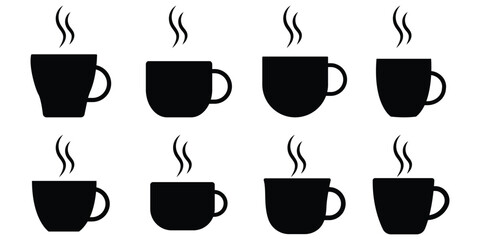 Obraz premium coffee cup icon vector. Various of Coffee Mugs