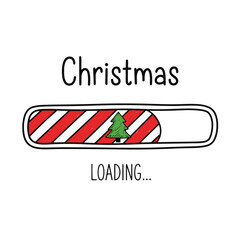 Christmas Loading Bar with Tree