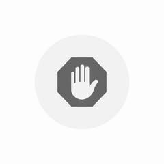 warning pause icon sign vector