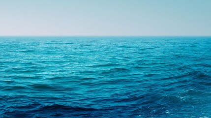 Abstract wide shot of the ocean surface, Turquoise Seascape for Wallpaper