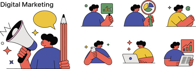 Digital Marketing Strategy and Analysis with Creative Visual Communication Elements for Growth