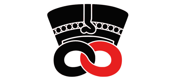 Double Crown Pschent Unity Silhouette Flat Vector Icon