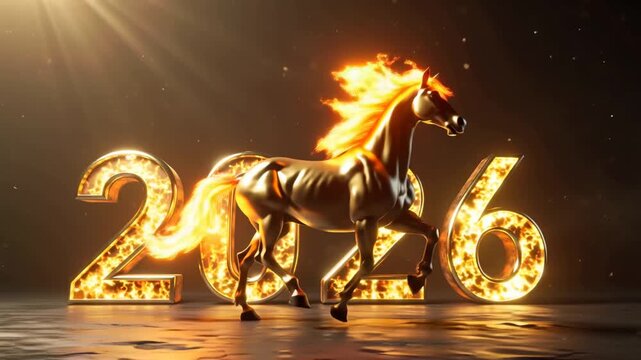 The Golden Fire Horse surpasses 2026 for the New Year 