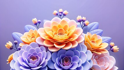 A vibrant bouquet of pastelcolored flowers creates a cheerful and inviting atmosphere for any occasion