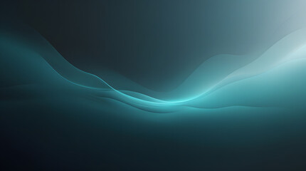 Minimal Cyan&ndash;Teal Fog Glow on Dark Background