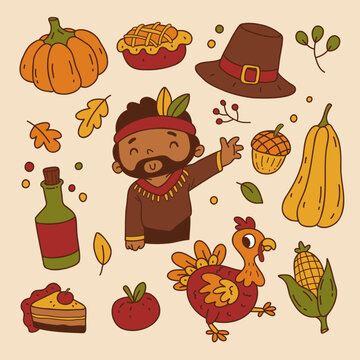 Hand Drawn Thanksgiving Element