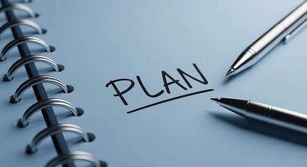Planning Ahead with Notebook and Pens for Business and Personal Goals