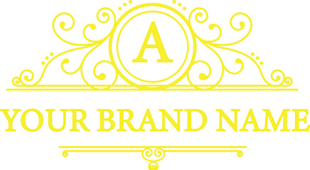 Modern Abstract Single Letter Monogram