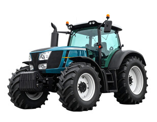 Obraz premium Modern Wheeled Tractor Isolated on White Background