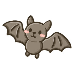 Cute Little Bat Cartoon Vector Illustration for Kids