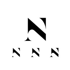 Exquisite letter N, decorative posh font, vector illustration 10EPS