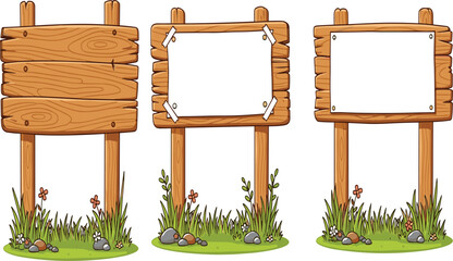 Wooden signboards, rustic planks, blank boards, countryside signage, outdoor notice boards, nature decoration, wooden posters, rustic design, travel, tourism, adventure, navigation