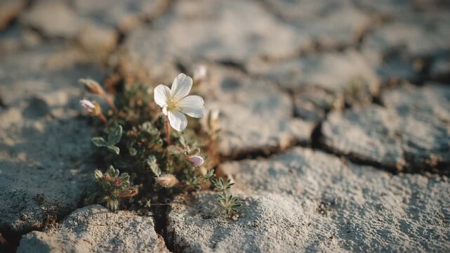 moss on stone, close up of spring flowers, flowers coming out from grounds