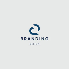 Flat design vector logotype design