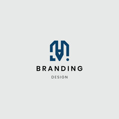 Modern branding logotype with vector