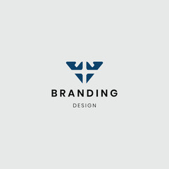 branding letter v logo templates collection
