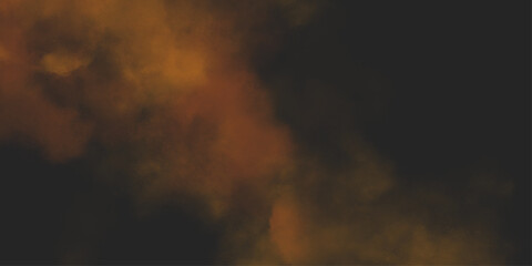 Brown texture. Orange powder explosion on black background. grunge and grainy abstract Flying through stormy brown clouds .