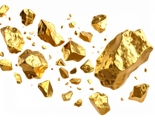 Floating Gold Nuggets &ndash; Luxury Precious Metal