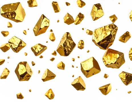 Floating Gold Nuggets &ndash; Luxury Precious Metal