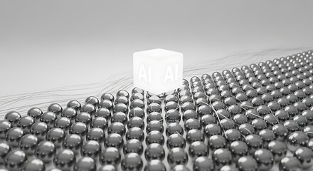 Artificial Intelligence Cube Leading the Way A Conceptual Illustration