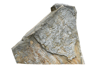Granite fragment with visible texture and inclusions, isolated on a transparent background. Structural details and color transitions are clearly visible.