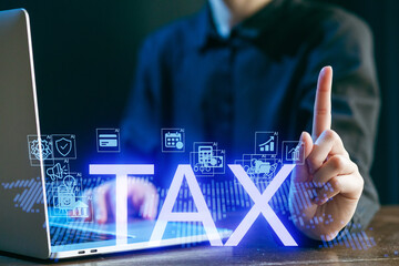 Understanding tax preparation through digital tools at a modern workspace