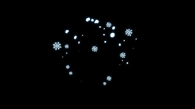 Cartoon flash explosion FX animation with hand drawn smoke puff burst, glowing sparks, water splash blast, and neon shine energy burst on black background, pre-rendered alpha channel 4K video