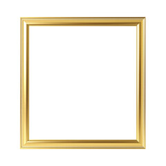 Obraz premium Elegant Frame: A classic gold frame, poised with timeless sophistication, waits to showcase your cherished artwork or photograph. A perfect blank canvas for your memories.