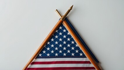 American Flag Triangle, USA Patriotism, Patriotic Symbol
