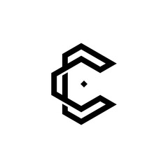 Abstract Geometric Arrow Logo Design