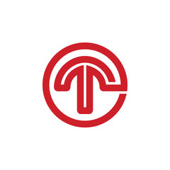 Modern Circular Monogram Logo Design