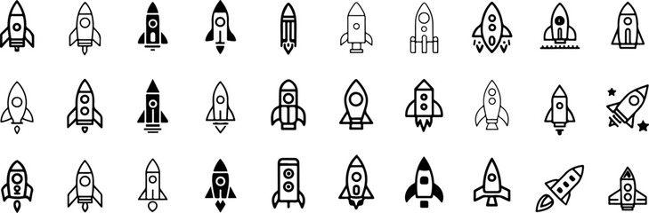 Space ship vector icon