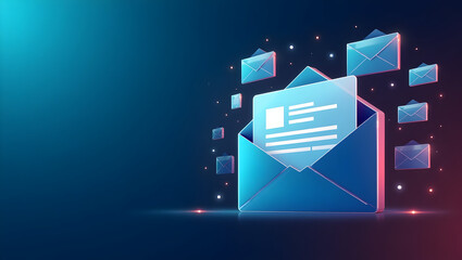 Strategic email marketing ads concept featuring refined digital aesthetics persuasive call to action and integrated visual elements to boost campaign performance and customer conversion in  Photo Stoc