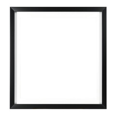 Elegant Frame on Display: A sleek, empty black frame stands, offering a pristine space for a visual. Its minimalist design highlights the artwork it is designed to hold.