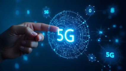 5G Future Trends: Innovative Technologies, Market Disruption & Evolving Digital Strategies for Next-Gen Connectivity - Photo Stock Concept with Empty Space