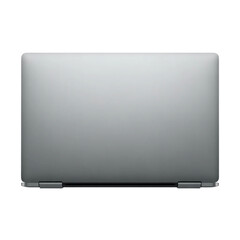  Front view of a modern generic silver metallic laptop with a blank black screen and isolated on a white background (2).png
