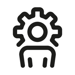 Professional Project Manager icon representing leadership, planning, team coordination, and workflow